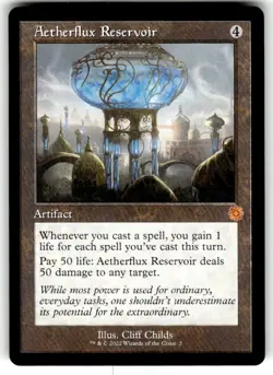 Aetherflux Reservoir The Brothers' War: Retro Frame Artifacts Regular MTG NM - Image 1
