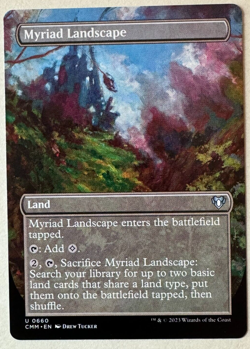 Myriad Landscape Borderless Commander Masters 0660 MTG NM+ Never Played - Image 1