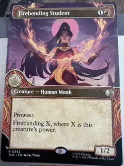 MTG Avatar ELEMENTAL SHOWCASE R Firebending Student #0342 - Image 1