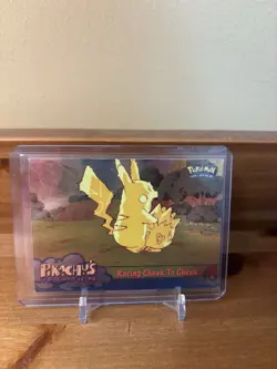Pokemon TCG Racing Cheek to Cheek Pokemon Topps Pikachu's Vacation 48 - Image 1