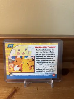 Pokemon TCG Racing Cheek to Cheek Pokemon Topps Pikachu's Vacation 48 - Image 2