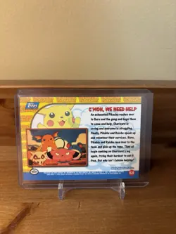 Topps Pokemon Pikachu's Vacation #53 Cmon We Need Help Holo Foil - Image 2