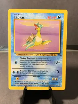 Pokemon TCG Lapras #25/62 Fossil Set Unlimited Non Holo Rare 1999 WOTC VTG - Image 1
