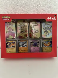 Pokemon 151 Mini Tins 4 Pack Sam’s Club Exclusive SEALED - Image 1