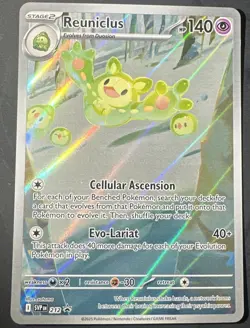 Reuniclus 212 SVP Pokemon Scarlet & Violet Black Bolt Tech Sticker Promo Mint NM - Image 1