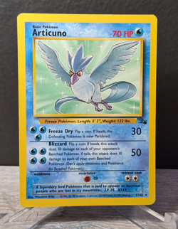 Pokemon TCG Articuno 17/62 - Fossil Rare Non-Holo - WOTC Vintage Unlimited - Image 1