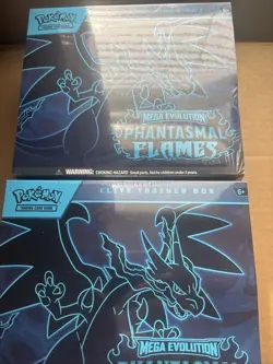 (X2) IN HAND Pokemon Mega Evolution Phantasmal Flames Elite Trainer Box ETB 🔥🔥 - Image 1