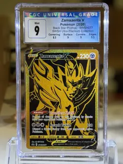 2020 Pokemon Swsh Bsp FA/Zamazenta V Ultra Premium Collection CGC 9 Mint - Image 1