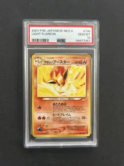 2001 POKEMON JPN NEO 4 #136 LIGHT FLAREON PSA 10 - Image 1
