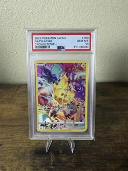 2023 Pokemon SWSH FA/Pikachu Crown Zenith PSA 10 - Image 1