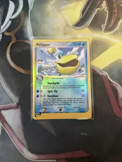 Pokemon TCG Pelipper EX Ruby & Sapphire 19/109 Reverse Holo Rare NM - Image 1