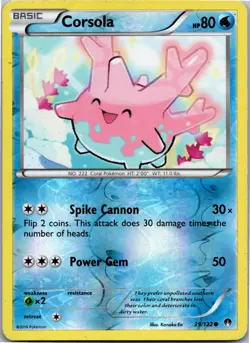 Corsola - XY - BREAKpoint 29/122 - Common - NM Pokemon TCG - Image 1
