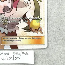 Pokemon Mallow 145/145 Guardians Rising Sun Moon Full Art Trainer Pokemon - Image 2