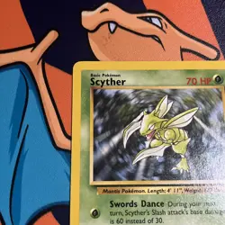 Pokemon Scyther 26/64 Non Holo Jungle Unlimited LP - Image 2