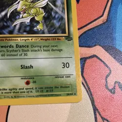 Pokemon Scyther 26/64 Non Holo Jungle Unlimited LP - Image 4