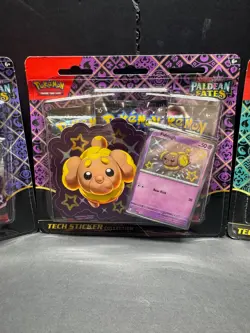 New Sealed Pokemon Paldean Fates Tech Sticker Collection Set Of 3 **Free Ship** - Image 3