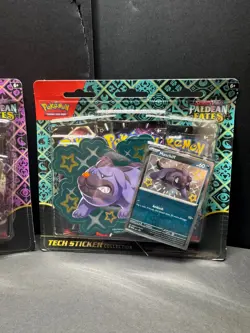 New Sealed Pokemon Paldean Fates Tech Sticker Collection Set Of 3 **Free Ship** - Image 4