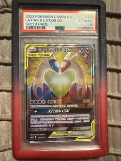 2023 Pokemon S.Chinese CSM2a CS Latias & Latios GX #175 Tag Team SR PSA 10 - Image 1