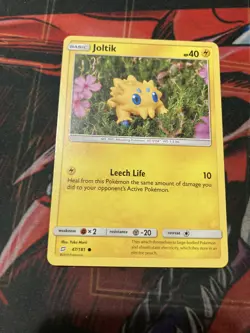 Pokemon TCG Joltik Sun & Moon - Team Up 47/181 Regular Common-NM - Image 1