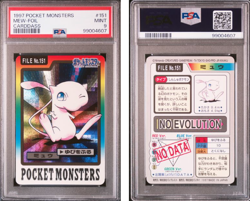 PSA 9 Pokemon Japanese Carddass Mew Foil 151 Mewtwo Prism 150 Sequential 1997 MI - Image 2