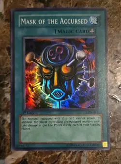 Mask of the Accursed LON-019 Labyrinth of Nightmare 1st Edition Yu-Gi-OH! NM/LP - Image 1
