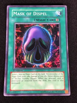 Yugioh Mask of Dispel LON-017 1st Super (LP) - Image 1