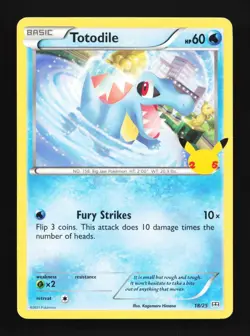 Totodile 18/25 LP McDonald's Collection 2021 English Pokemon Card TCG - Image 1