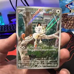 Meowth Eng Promo 192 Full Art Pokemon Card - NM - Image 1