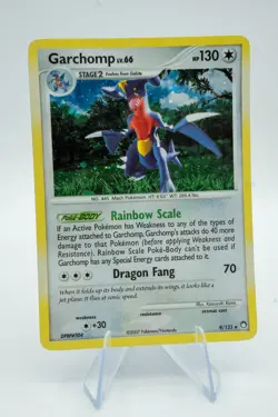 Pokemon Garchomp 2007 LV.66 Holo Card 9/123 Mysterious Treasures Series LP+ - Image 1