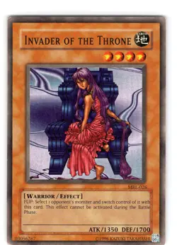 Yu-Gi-Oh TCG Invader Of The Throne MRL-026 Unlimited Super Rare Card Played LP - Image 1
