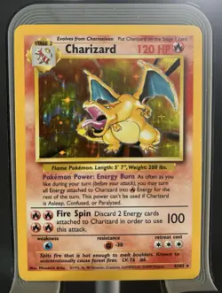 Pokemon Base Set Lot With Charizard 61 Cards (6 Being holos) - Image 1