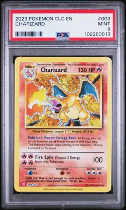 23' Trading Card Game Classic Charizard & Ho-Oh Ex Deck Charizard #3 PSA 9 - Image 1