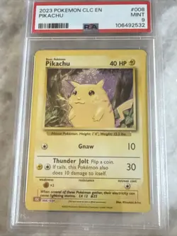2023 POKEMON CLC-TRADING CARD GAME CLASSIC #008 PIKACHU PSA 9 - Image 1