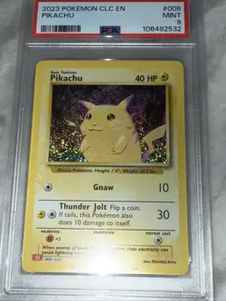 2023 POKEMON CLC-TRADING CARD GAME CLASSIC #008 PIKACHU PSA 9 - Image 2