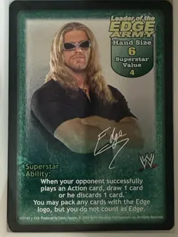 Edge/Leader Of The Edge Army WWE WWF Raw Deal CCG/TCG 11 Card Lot - Image 2