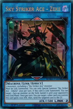 MAMA-EN008 SKY STRIKER ACE - ZEKE ULTRA RARE 1ST EDITION YuGiOh CARD - Image 1