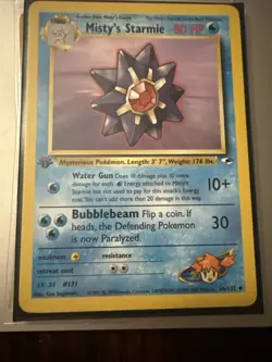 Starmie 56/132 Gym Heroes 1st Edition Uncommon Card - Near Mint ! - Pokemon - Image 1