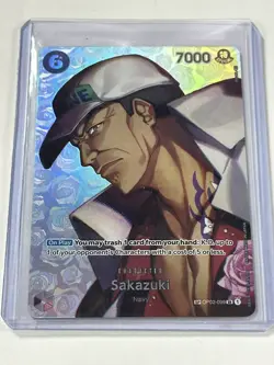 One Piece Card Game Sakazuki Alt Art OP02-099 SR ENG OP02 Version SP NM/M - Image 2