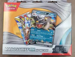 Pokemon Mabosstiff EX Showcase Pokemon Cards 1 Foil Promo Card And 3 Boosters - Image 1