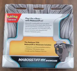 Pokemon Mabosstiff EX Showcase Pokemon Cards 1 Foil Promo Card And 3 Boosters - Image 2