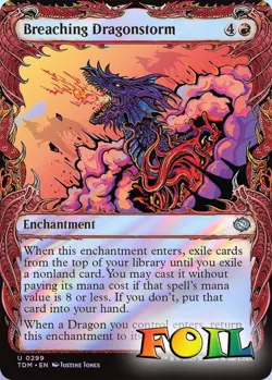 Breaching Dragonstorm Showcase 0299 MTG Tarkir: Dragonstorm Uncommon NP Foil - Image 1