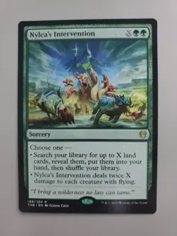 MTG Nylea's Intervention Theros Beyond Death Regular Rare - Image 1