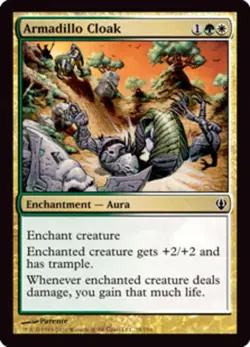 MTG Armadillo Cloak, Archenemy Singles, Damaged, English - Image 1