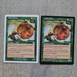 2x Spike Feeder (one White Border)- Magic The Gathering MtG - Stronghold - NM - Image 1