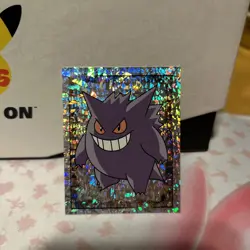 1999 MERLIN POKEMON #S15 GENGAR PRISM STICKER - Image 2