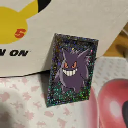 1999 MERLIN POKEMON #S15 GENGAR PRISM STICKER - Image 3