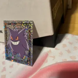 1999 MERLIN POKEMON #S15 GENGAR PRISM STICKER - Image 4