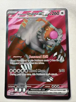Pokemon Bloodmoon Ursaluna ex 202/167 Full Art Twilight Masquerade NM - Image 1