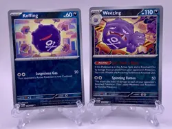 Pokemon 151 Koffing 109/165 & Weezing 110/165 Common Rare Reverse Holo - NM - Image 1