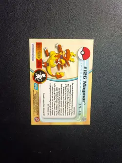 Carte Pokemon Magmar 126 TOPPS Serie 2 Francais - Image 2